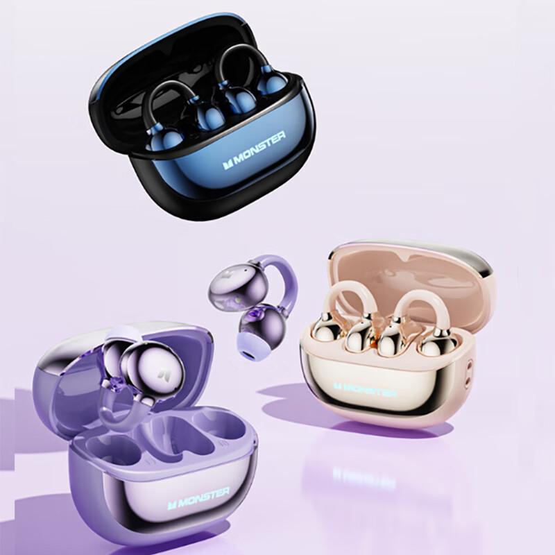 

Monster Airlinks Turbine MQT58 Open-Ear Clip Bone Conduction Bluetooth Earbuds