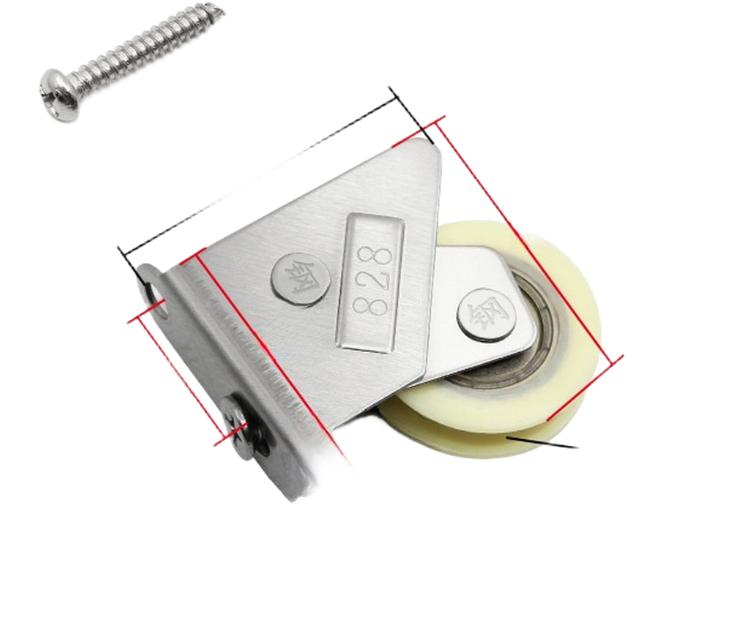 Stainless Steel 828 Type Pulley Sliding Door Window Roller Wheels Aluminum Alloy Glass Window Hardware Accessories
