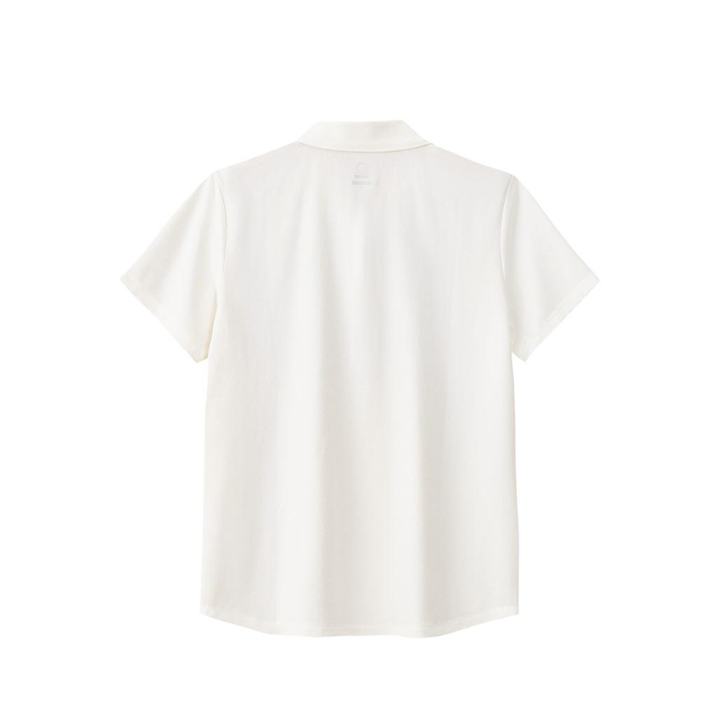 Anta Comfortable Short Sleeve Polo Shirt Women Tops Paper-White 162536101-5