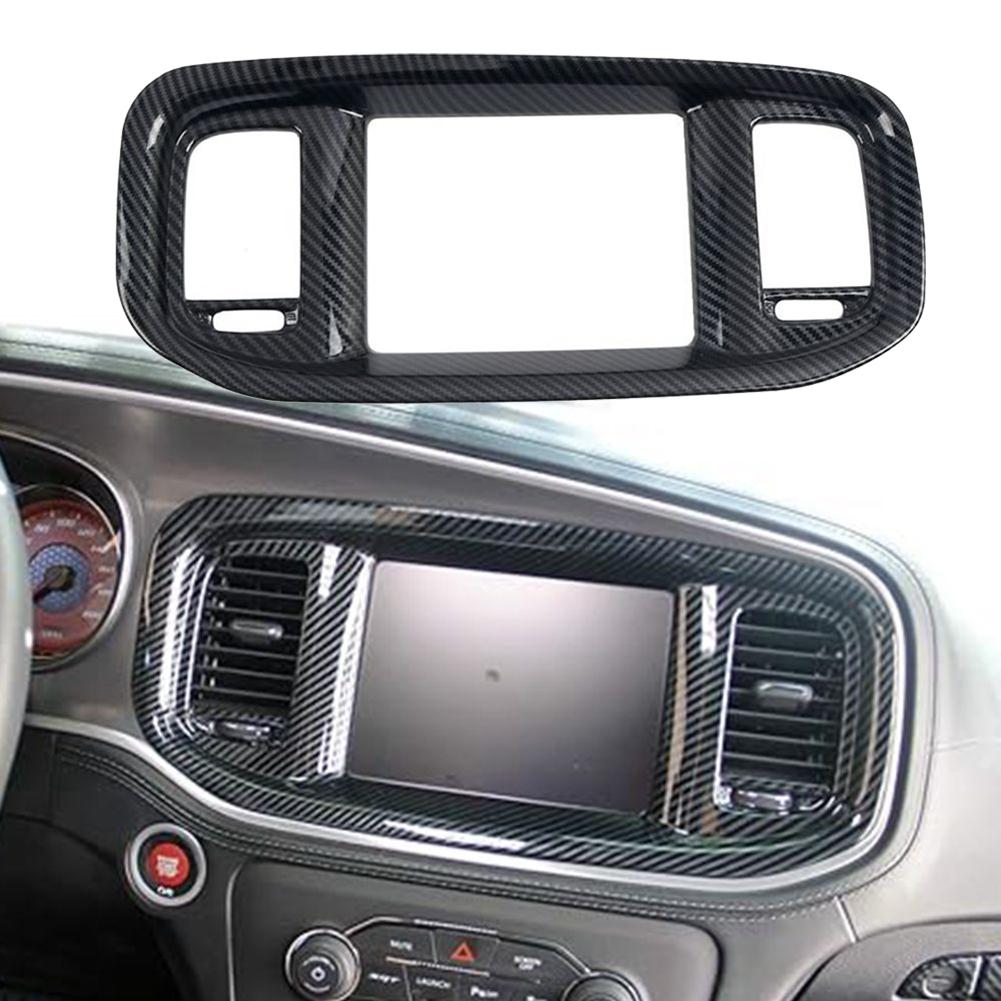 Car Dashboard DVD Navigation Screen Frame Cover Trim For Dodge For Charger 2015 Dashboard DVD Navigation Screen Frame Cover Trim