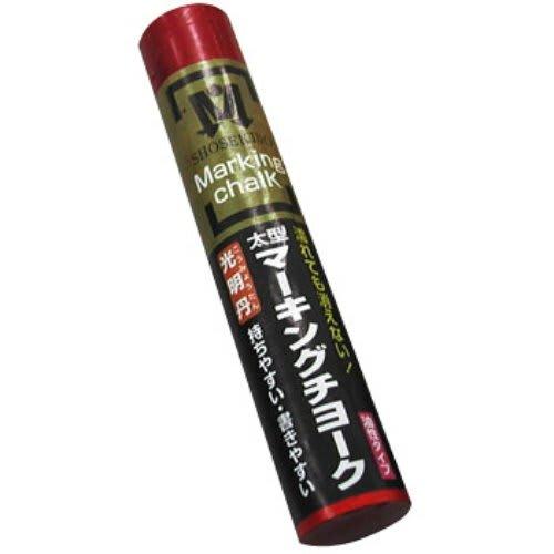 Shosekido Thick Marking Chalk, Red, 1 Box (12 Chalks) S30002