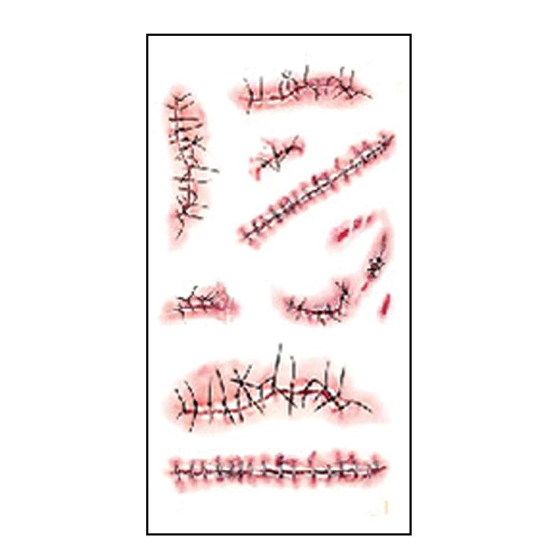 Buy Temporary Tattoos Body Art 3D Sketch Scratch Insect Halloween ...