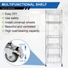 5 Tier 7500lbs Capacity Garage Shelving with Wheels & Shelf Liner Solid Steel Wire Rack for Pantry Garage Commercial Industrials