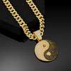 New Men's Hip Hop Cross-Border Trend Tai Chi Diamond Miami Cuban Necklace, Fashion Accessories