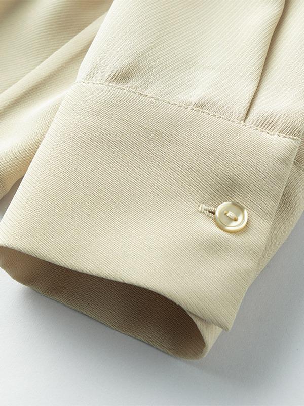 2025 Frühling/Herbst Damen Luxus Maulbeerseide Langarmhemd - Schwergewichtig, Verdickt, Einfarbiges Pendeloberteil