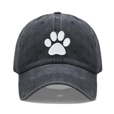 Dog Paw Vintage Washed Cotton High Quality Embroidery Dad Hat For Men Women Baseball Cap Golf Caps Snapback Cap Dropshipping