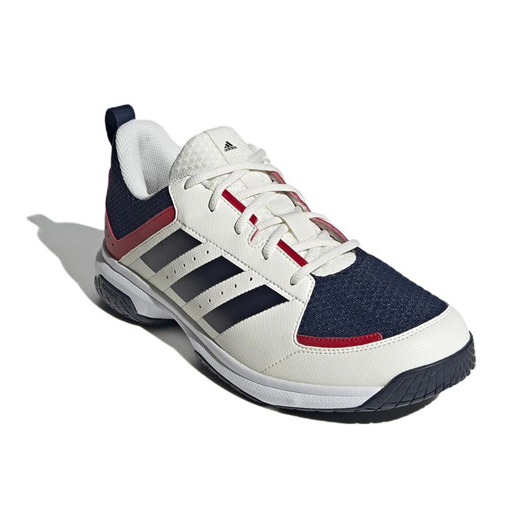 Adidas Ligra 7 Indoor Comfortable Non-Slip Durable Breathable Low-Top Training Shoes Unisex Sneakers White Black GX3753
