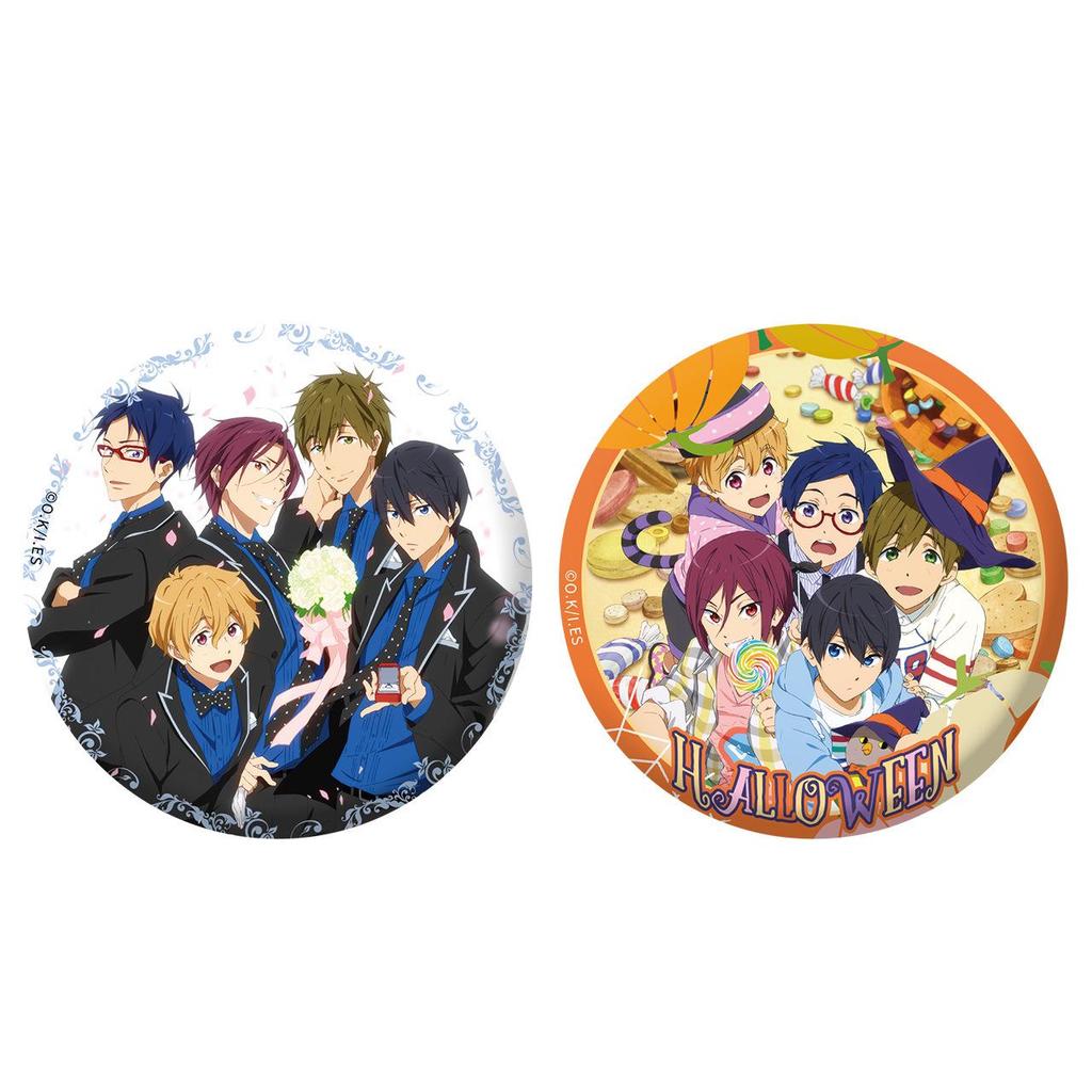 Genuine Boys' Swimming Club 75MM Double Flash Magnetic Badge Anime Sticker