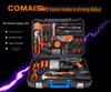 Cordless Drill & Electric Screwdriver Set with Lithium Battery - Complete Hardware Toolbox & Power Tools Gift Set