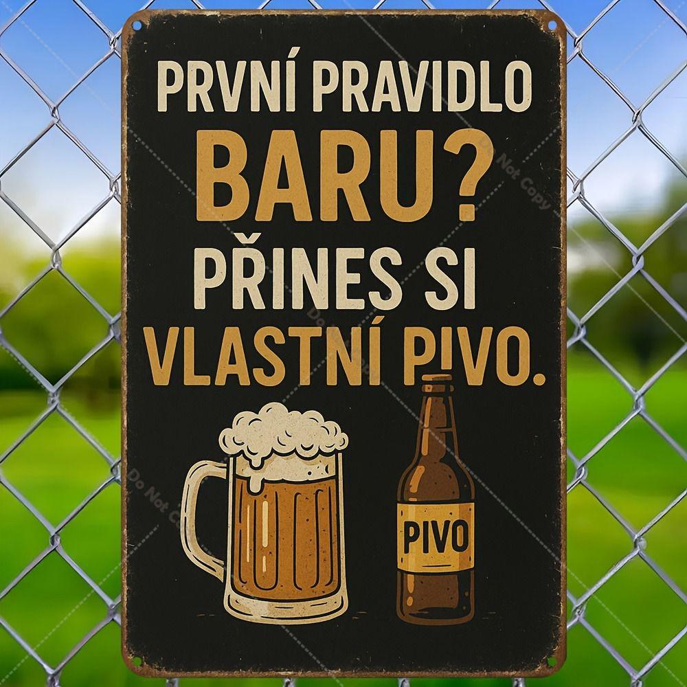 

Metal Wall Art Decor, Retro Sign for Home Bar Garage, 20x30cm