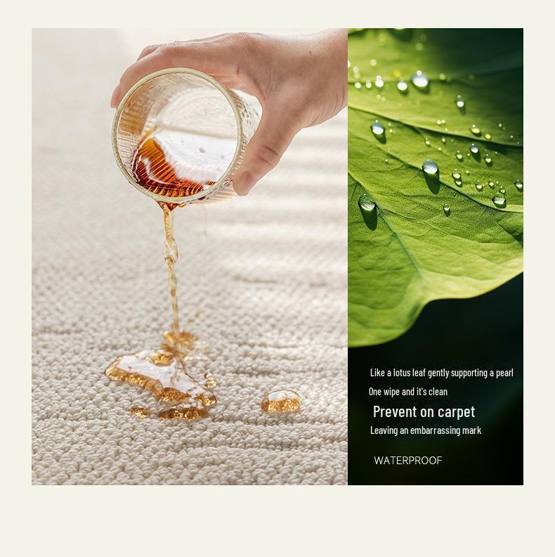 2024 Waterproof Anti-Fouling Washable Diatom Silk Sofa Carpet for Living Room - Light Luxury Autumn/Winter Edition