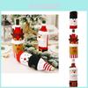 Creative And Festive Christmas Wine Bottle Cover Featuring Adorable Knitted Snowman Design