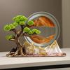 Chinese Welcoming Pine Sand Painting Ornament for Home or Office Decor