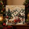 Weihnachts 5D Perlen Diamant Malerei Kit DIY Hirsch Weihnachtsmann Baum Kunst Handwerk zum Aufhängen an der Wand Heimdeko Party Szene Gestaltung