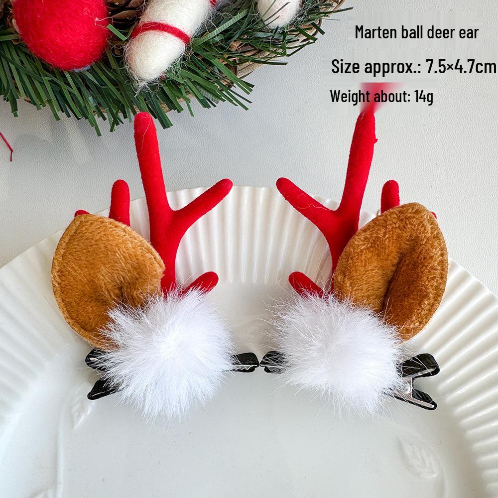 Cute Christmas Elk Antler Hair Clips - Children's Cartoon Fairy Headdress