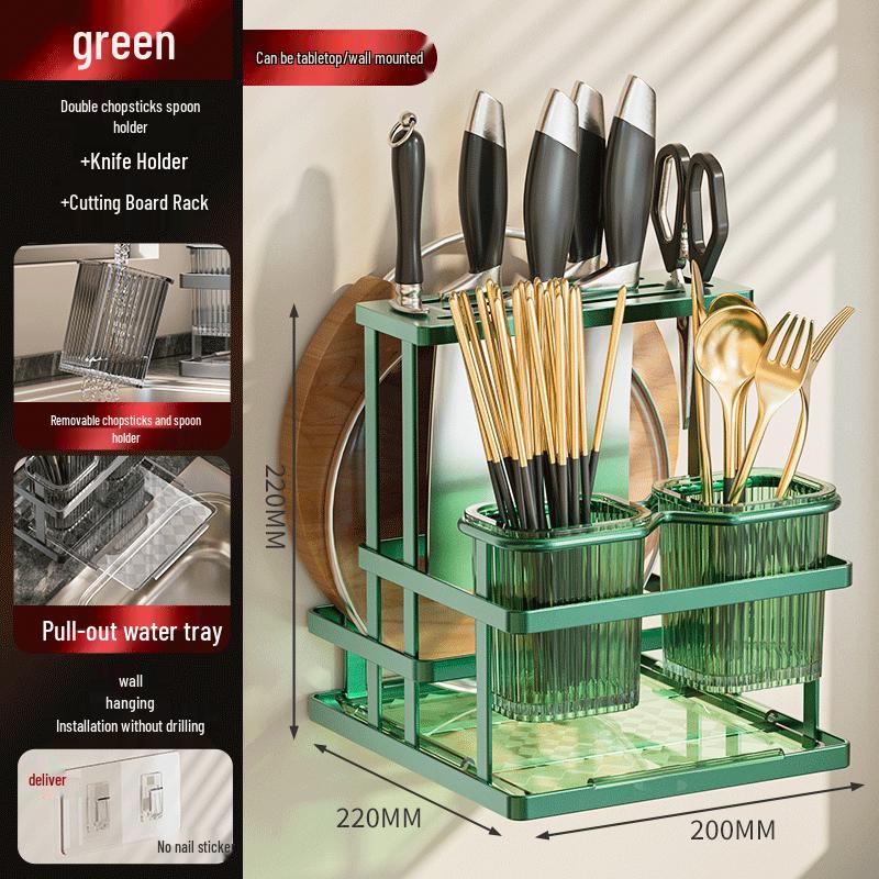 Jingqingfu Multi-functional Wall-Mounted Kitchen Organizer