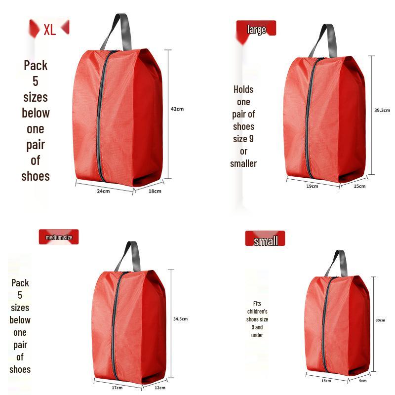 

Пылезащитный дорожный мешок для обуви и нижнего белья с возможностью нанесения логотипа на заказ Small - Kids: 30x15x9 cm красный