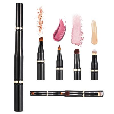 4-in-1 Dubbelzijdige Make-up Kwast Afneembare Reis Lippenkwast Wenkbrauw Oogschaduw Concealer Kwasten Multifunctionele Make-up Kwasten