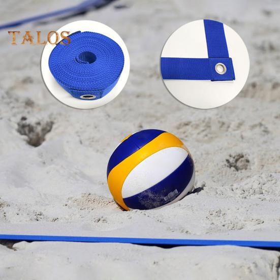26.3' X 52.6' Beach Volleyball Lines for Sand 2.5inch Wide Boundary Lines with Sand Bag for Outdoor Sand Backyard Grass