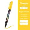 Acrylic Marker Soft Brush Hand-Painted Set In 12, 24, 36 Colors, Black.