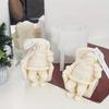 1 Pcs Sleeping Santa Claus Aromatherapy Candle Silicone Mold DIY Christmas Decoration Gypsum Mold
