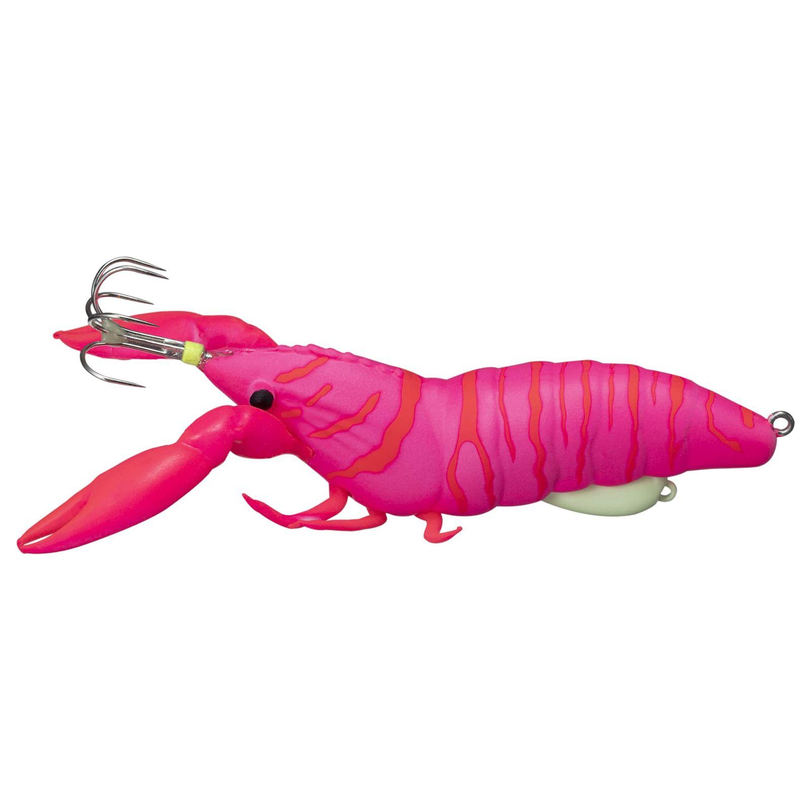 Б/у приманка Major Craft Octopus Lure Puri Puri Octopus Shrimp #4 Розовый Креветка