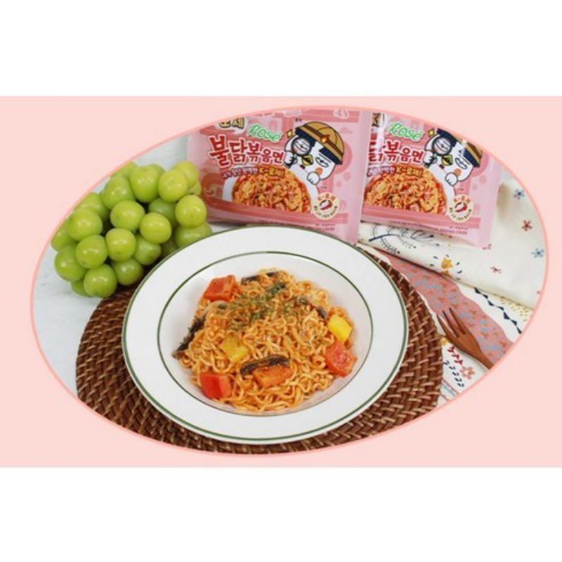 Samyang Buldak Rose Hot Chicken Stir Fried Ramen 140g X 4
