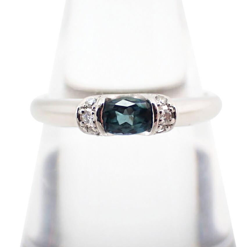 

[Used] Pt900 Alexandrite/Diamond Ring/Size 12.5/g524-25