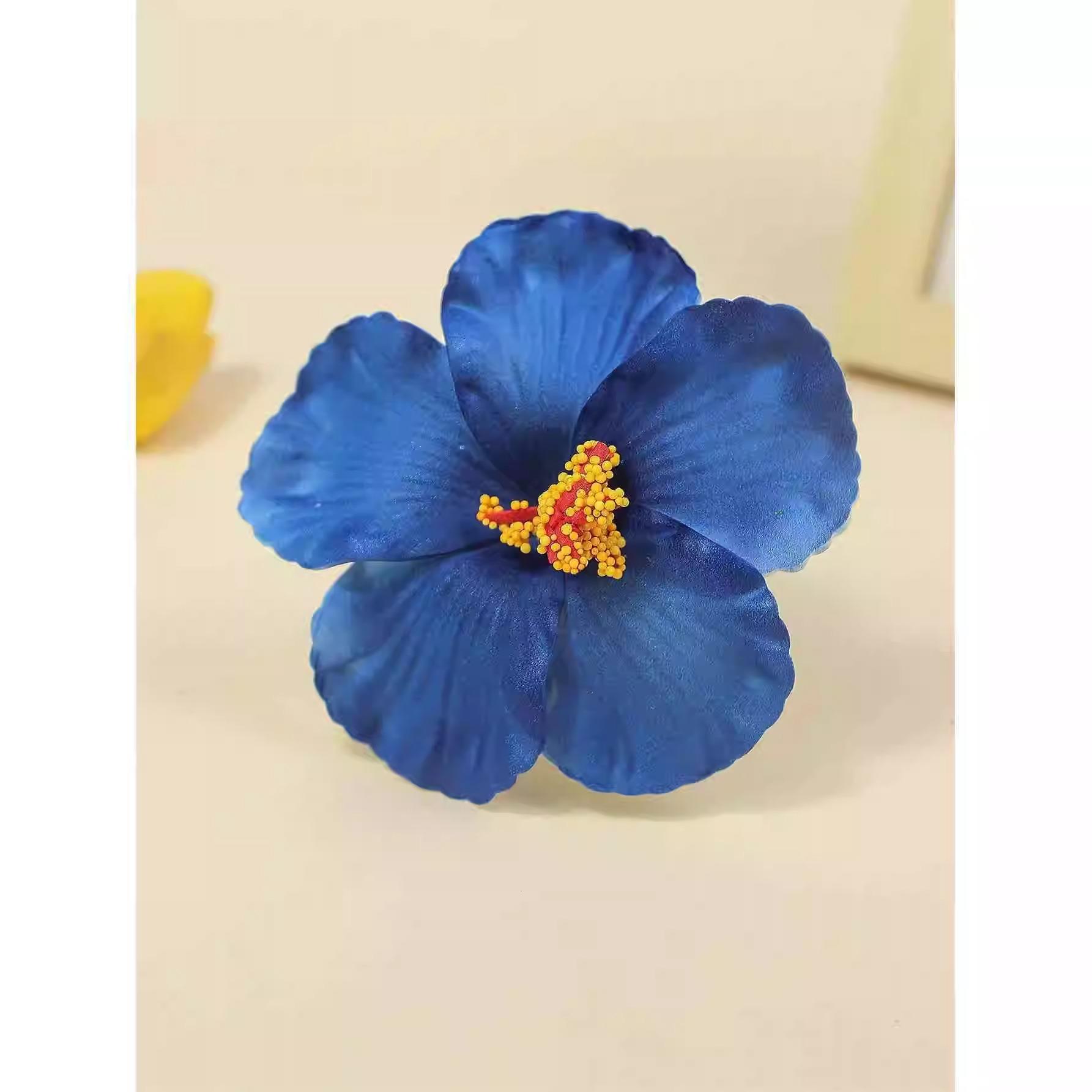 

New Charming Gesang Flower Simulation Fusang Hair Clip Design Sense Versatile Bangs Sweet Side Female Headpiece синий