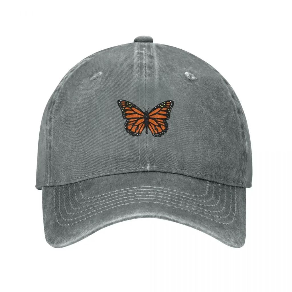 Orange Monarch Butterfly Baseball Cap Funny Hat Kids Hat Cap Female Men'S