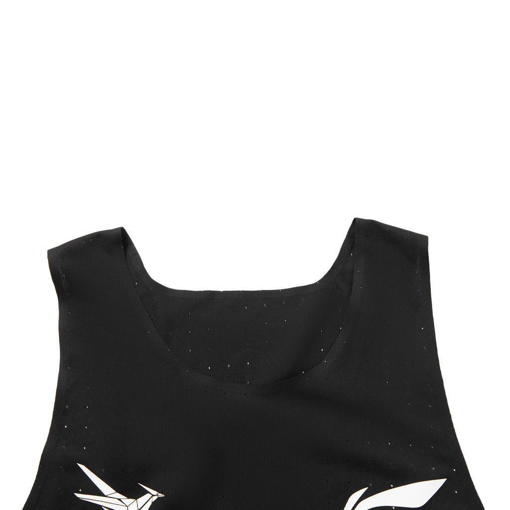 Li Ning Dragon Sparrow Breathable Quick-Dry Sports Slim Fit Outdoor Sleeveless Knitted Racing Running Competition Vest Men tops AAYV123-39