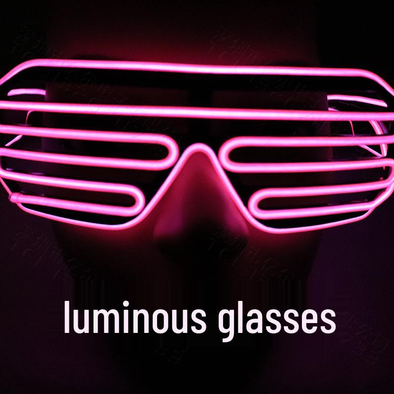 LED Luminous Glasses for Masquerade, Dance, and Nightclub Party Performances