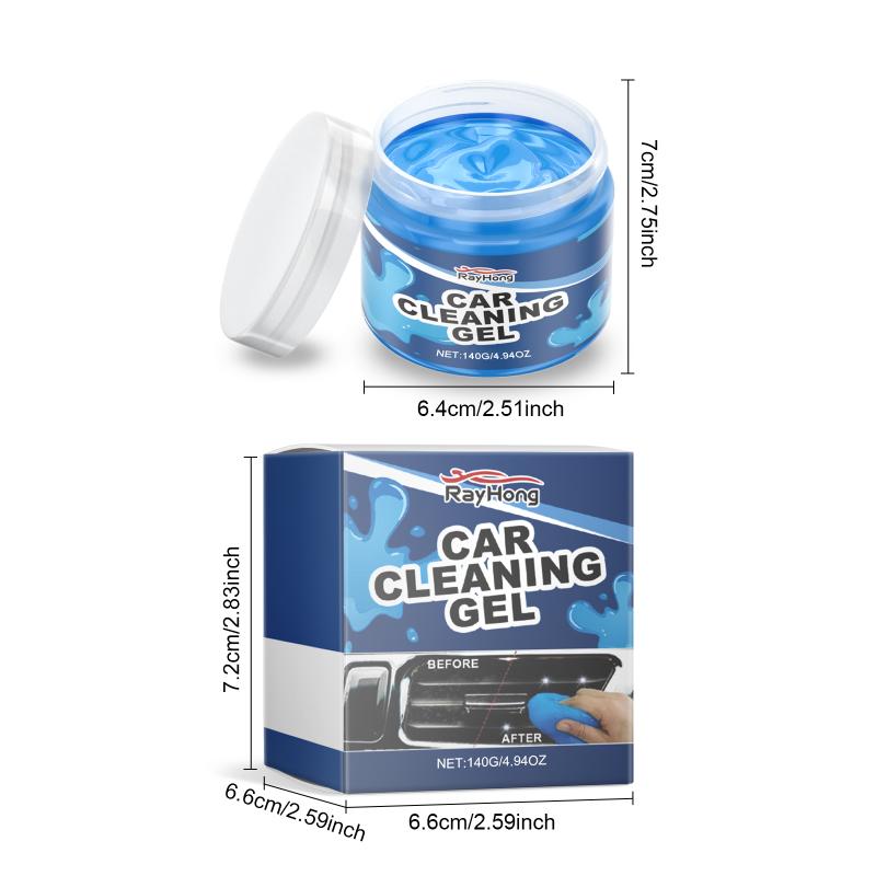 Reusable Car Cleaning Slime Gel 140G Dust Cleaner for Air Vents Crevice Tool for Interior Detailing Easy Removal for Hard Reach Areas