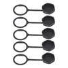 5Pcs USB Waterproof Connector Dust Cover E16 Plastic Female Cap Inner Screw Thread with TPU Chain