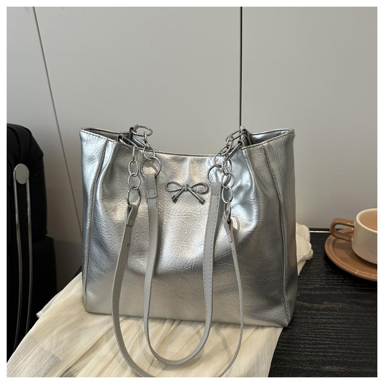 

Новая женская ретро повседневная модная трендовая сумка-тоут через плечо под мышкой большой вместимости