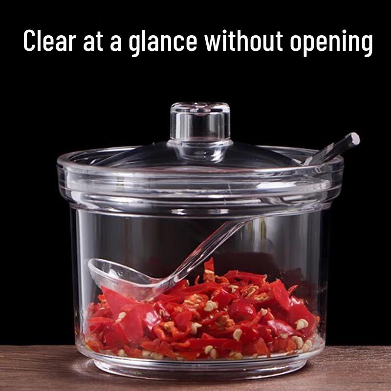 Yingbai Modern Acrylic Seasoning Jar Set with Spoons