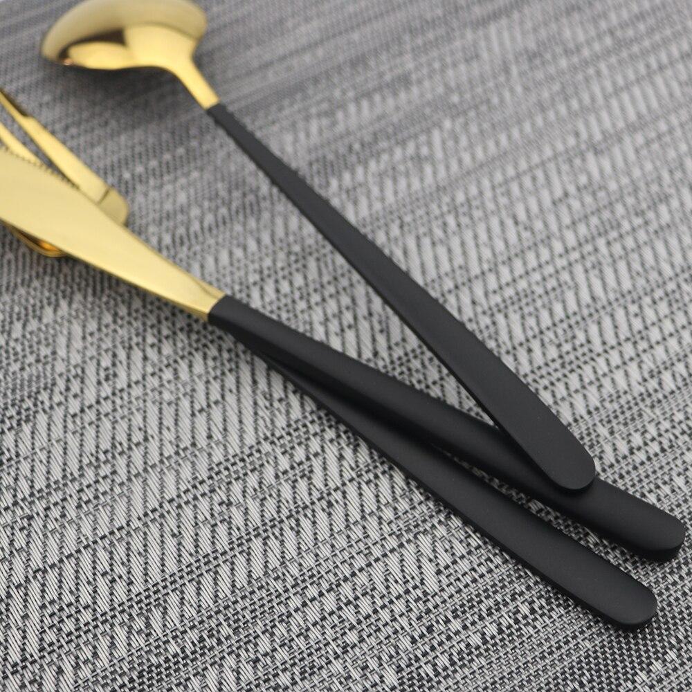 Sada nádobí z růžového zlata Sada nožů, lžíce a vidličky Sada kuchyňského příboru z nerezové oceli Restaurace Cestování Camping Příslušenství