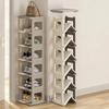 Stackable Shoe Hanger Rack Foldable Storage Rack Multiple Layers Shoe Organizer Sneaker Shoes Box Installation-free Shoe Cabinet