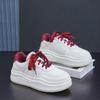 Thick-soled heightening small white shoes women's fashion versatile small height lightweight casual sports shoes round head color matching trend