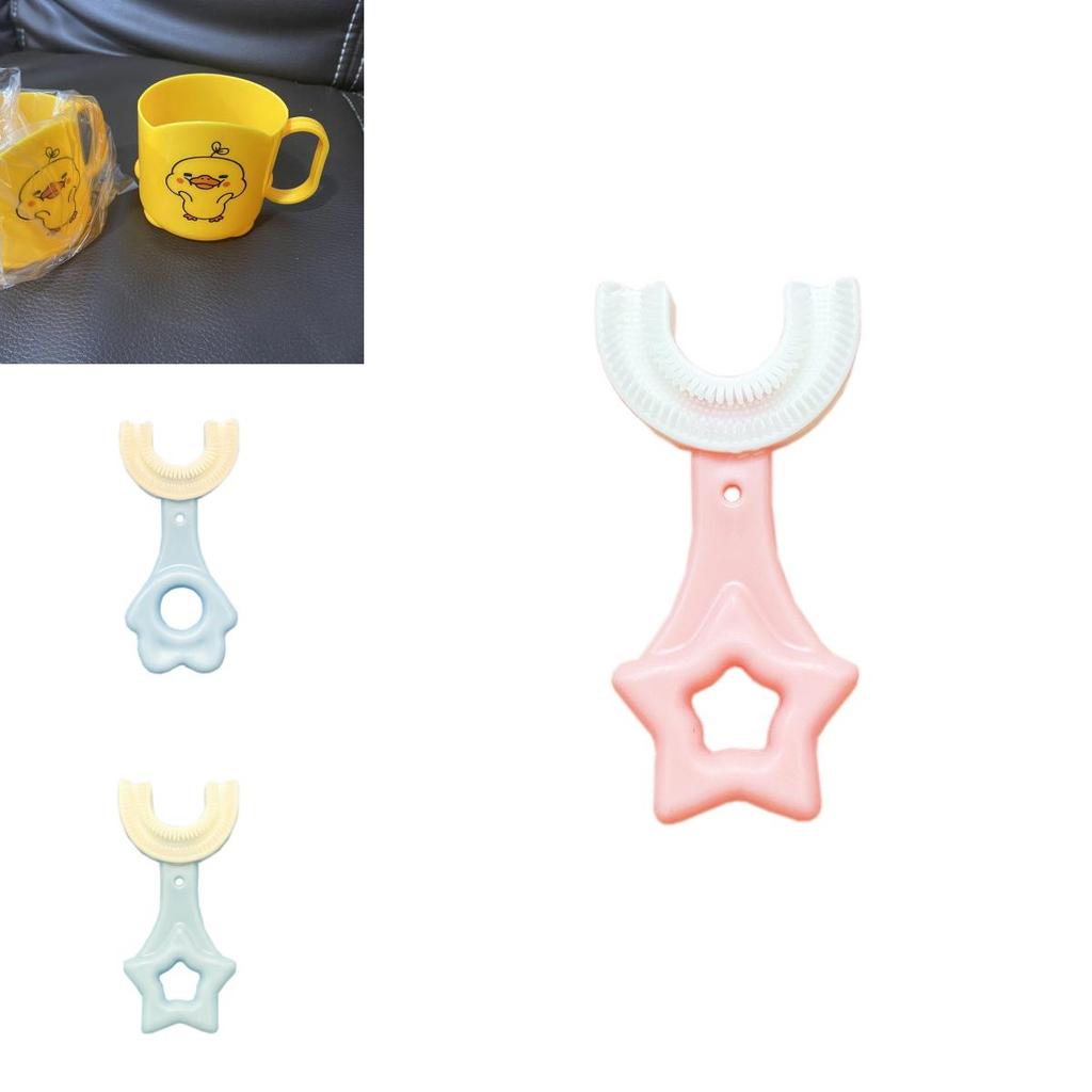 And Safe U-shaped Toothbrush For Kids Aged 2-12 With Food-grade Silicone**