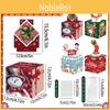 Christmas Themed Pattern Paper Box Set Holiday Decoration Props For Holiday Celebrations