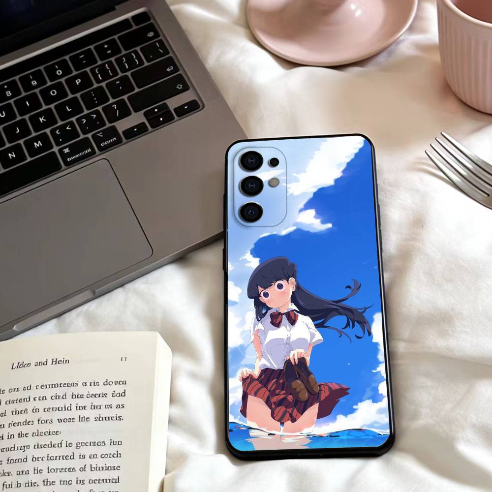 K-Komi C-Cannot Communicate Phone Case For Samsung S25,24,23,22,30,21,10,9,Ultra,Plus,Lite,FE,4,5 G Soft Black Case