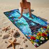 Pariser Eiffelturm Romantik Strandtuch, Superweiche Mikrofaser, Geschenk für Sie/Ihn, Geburtstag, für Pool, Strand, Reisen, Heimdeko Fan-Geschenke