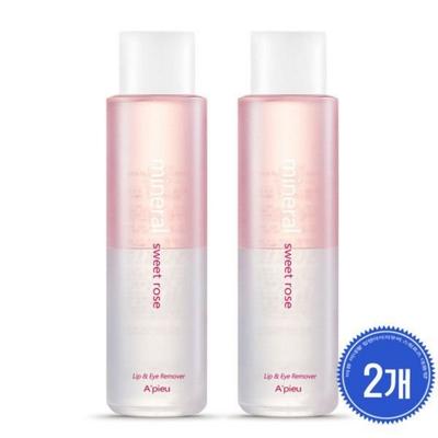2 Pcs APIEU Mineral Lip & Eye Remover Large Capacity / Sweet Rose