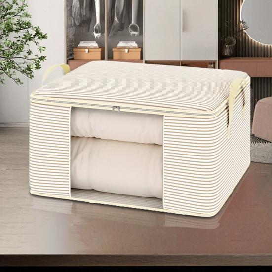 Storage Bag Dust-Proof Moisture-Proof Thickened Non-Woven Fabric Large Capacity Storage Box with Transparent Window