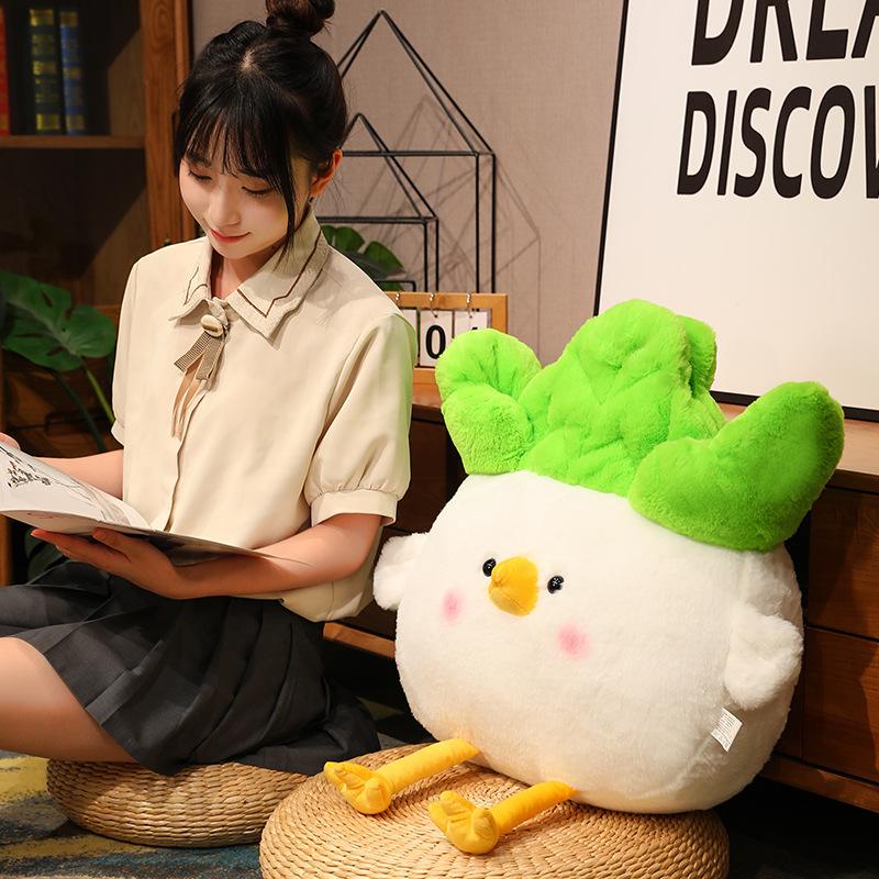 Cartoon Vegetable Bird Plush Toys Stuffed Cute Bird Duck Doll Lovely Animal Pillow Soft Cartoon Funny Toy Kids Girl Xmas Gifts