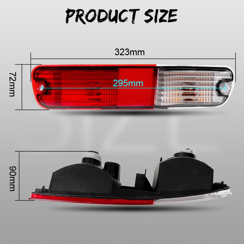 MN133775 Rear Bumper Brake Lamp Bar MN133776 Tail Turn Signal Light for Mitsubishi Pajero Montero 2003 2004 2005 2006 Taillight