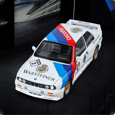 1988 1:24 BMW M3 E30 Floral Version Alloy Diecast Car Model Sound And Light Indoor Collection Hobby Decorative Ornaments Gifts