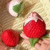Slow Rising Strawberry Squeeze Toy Soft Stretchy Sensory Squeeze Toy  For Kids
