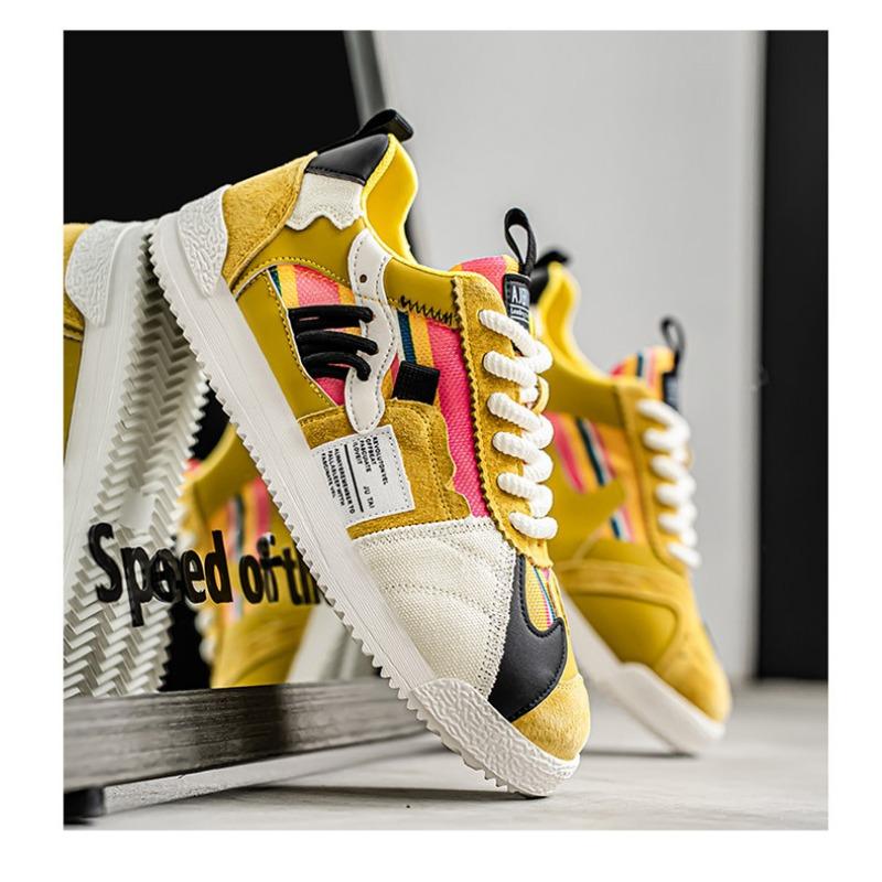 Men Casual Soft Sole Lightweight Breathable Low Top Agan Style Sneakers